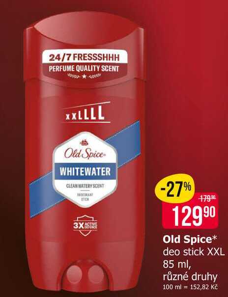 Old Spice deo stick XXL 85 ml, různé druhy 