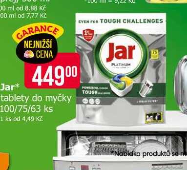 Jar tablety do myčky 100ks 