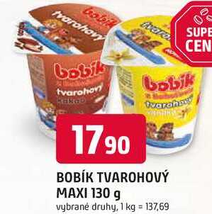 BOBÍK TVAROHOVÝ MAXI 130 g 