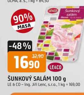 LE & CO ŠUNKOVÝ SALÁM 100 g 