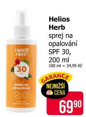 Helios Herb sprej na opalování SPF 30, 200 ml 