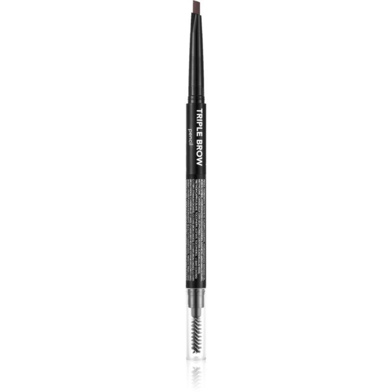 flormar Triple Brow Pencil tužka na obočí 3 v 1 odstín 002 Auburn 0.75 g