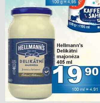 Hellmann's Delikátní majonéza 405 ml 