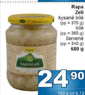 Rapa Zelí kysané bílé (pp = 370 g) 