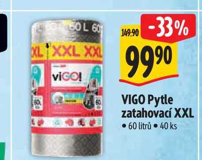  VIGO Pytle zatahovací XXL   60 litrů   40 ks 