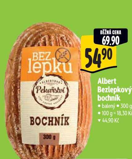  Albert Bezlepkový bochník balený 300 g  