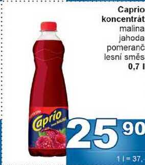 Caprio koncentrát malina jahoda pomeranč lesní směs 0,7l