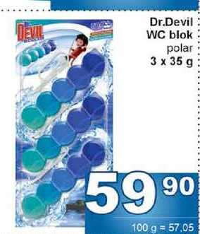 Dr.Devil WC blok polar 3 x 35 g