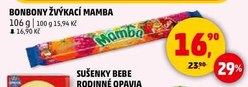 BONBONY ŽVÝKACÍ MAMBA, 106 g 