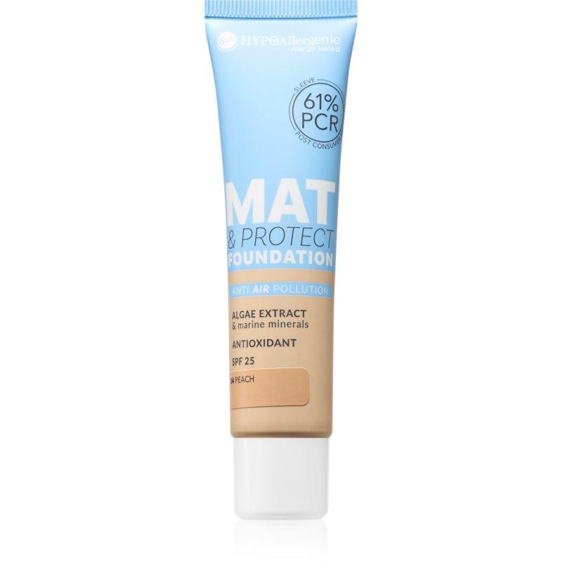 Bell Hypoallergenic Mat & Protect dlouhotrvající matující make-up SPF 25 odstín 04 Peach 30 g