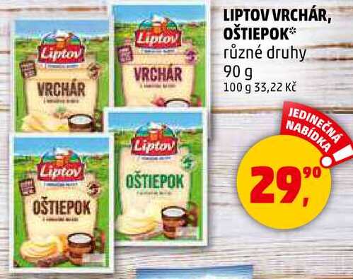LIPTOV VRCHÁR, OŠTIEPOK různé druhy, 90 g 