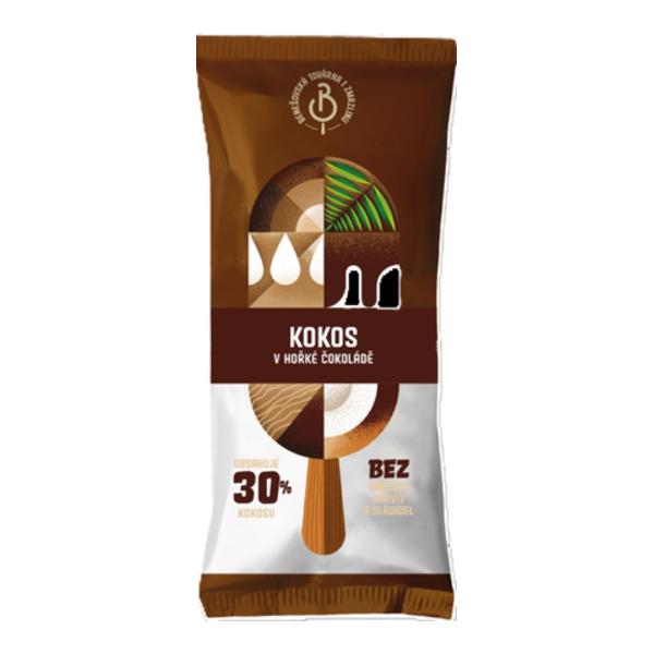Benešovská továrna na zmrzlinu Kokos v hořké čokoládě