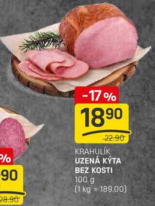 UZENÁ KÝTA BEZ KOSTI 100 g
