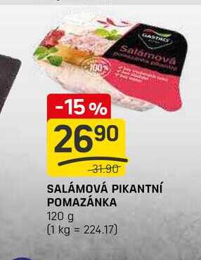 SALÁMOVÁ PIKANTNÍ POMAZÁNKA 120 g 