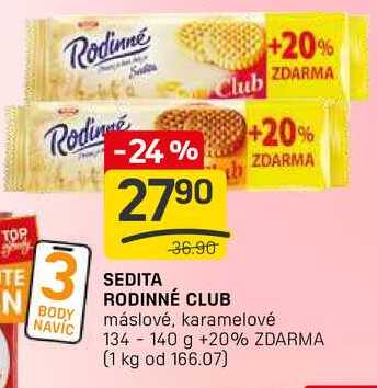 SEDITA RODINNÉ CLUB 134-140g