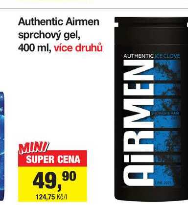 Authentic Airmen sprchový gel, 400 ml, více druhů 