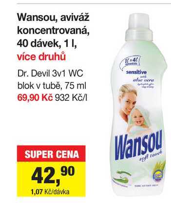 Wansou, aviváž koncentrovaná, 40 dávek, 1l
