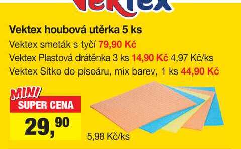 Vektex houbová utěrka 5 ks 