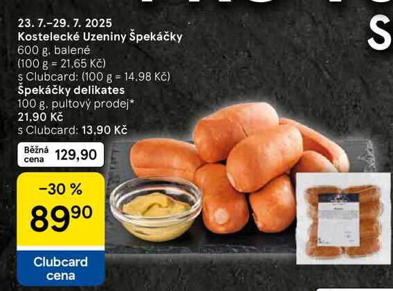 Kostelecké Uzeniny Špekáčky, 600 g 