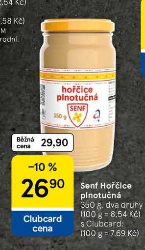 Senf Hořčice plnotučná, 350 g 
