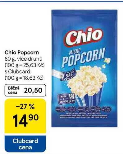 Chio Popcorn, 80 g 