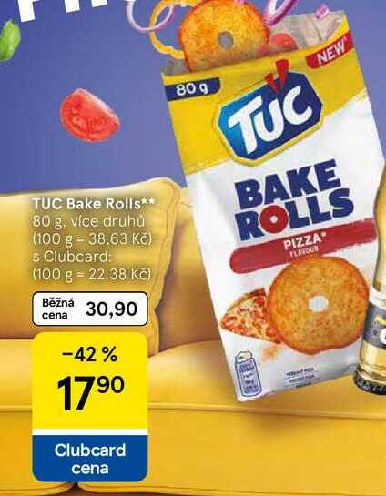 TUC Bake Rolls, 80 g, více druhů  