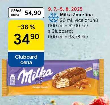 Milka Zmrzlina, 90 ml