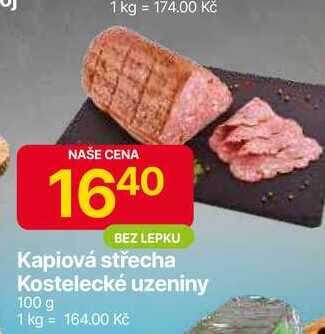Kostelecké uzeniny Kapiová střecha 100 g 