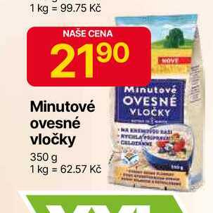 Minutové ovesné vločky 350 g 