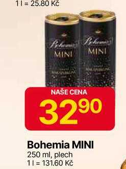 Bohemia MINI 250 ml, plech 