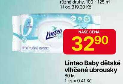 Linteo Baby dětské vlhčené ubrousky 80 ks 