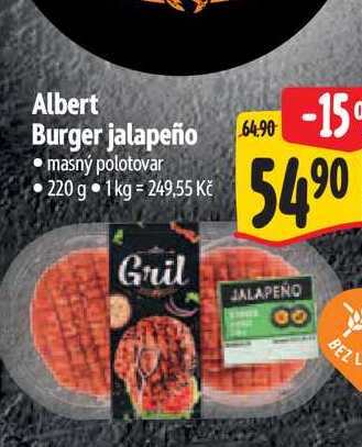 Albert Burger jalapeño  220 g