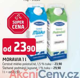 MORAVIA 1l Šlehané podmȧsli kysané, 1% tuku 