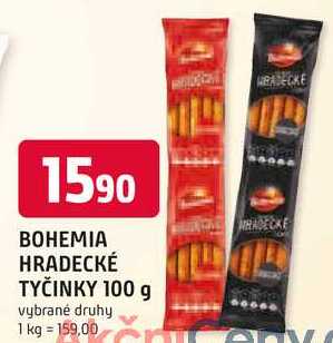 BOHEMIA HRADECKÉ TYČINKY 100 g  
