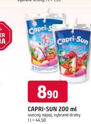 CAPRI-SUN 200 ml ovocný nápoj