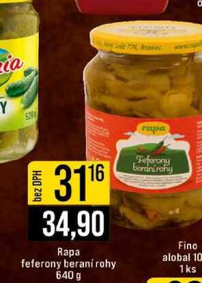Rapa feferony berani rohy 640 g