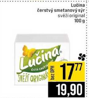 Lučina čerstvý smetanový sýr svěži original 100 g