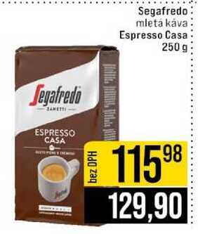Segafredo mletá káva Espresso Casa 250 g