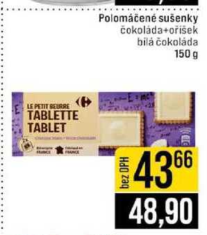 Polomáčené sušenky čokoláda+oříšek bilȧ čokoláda 150 g