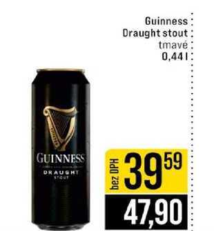 Guinness Draught stout tmavé 0,44l