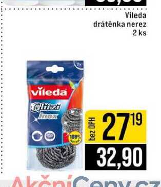 Vileda drátěnka nerez 2 ks 