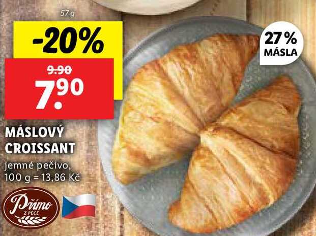 MÁSLOVÝ CROISSANT, 57 g