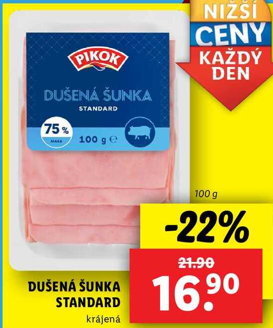 DUŠENÁ ŠUNKA STANDARD, 100 g