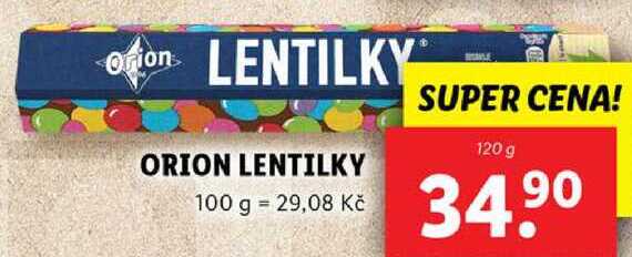 ORION LENTILKY, 120 g