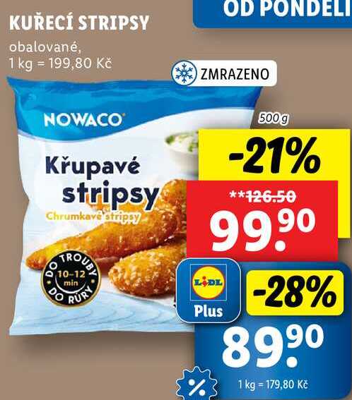 KUŘECÍ STRIPSY, 500 g