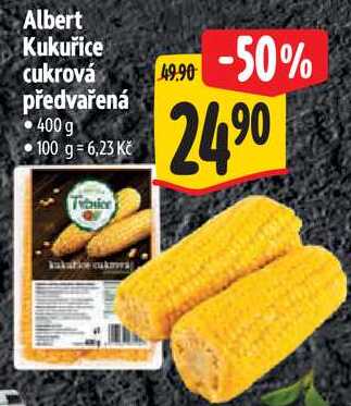 Albert Kukuřice cukrová předvařená, 400 g