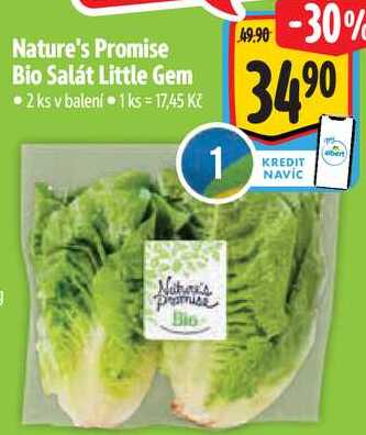 Nature's Promise Bio Salát Little Gem, 2 ks
