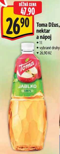 Toma Džus, nektar a nápoj, 1 l