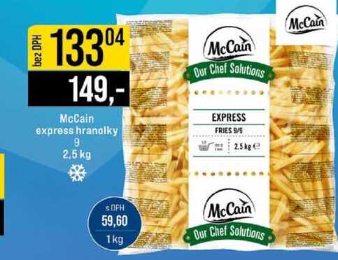 McCain express hranolky 9 2,5 kg 