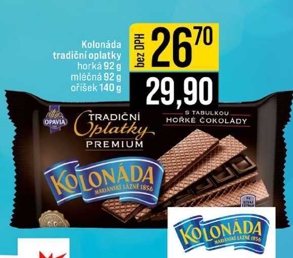 Kolonáda tradiční oplatky horká 92 g 